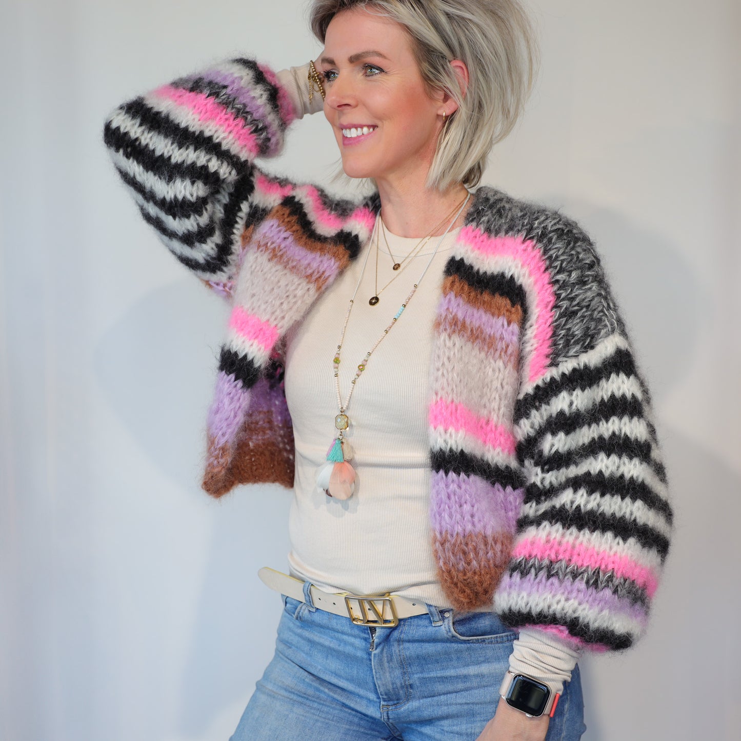 Breipakket – Kort Chunky Mohair Vest Alex No.12 (ENG-NL-DE)
