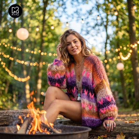 Breipatroon – MYPZ Chunky Mohair Cardigan Boho Firefly No.15 (ENG-NL-DE)