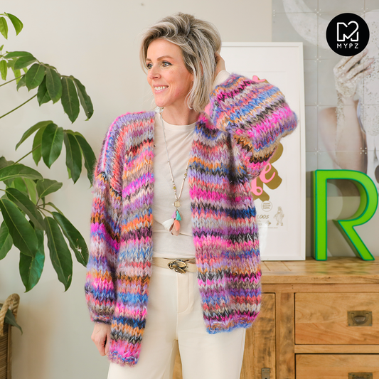 Breipakket – MYPZ Chunky Mohair Cardigan Flirty No15 (ENG-NL)
