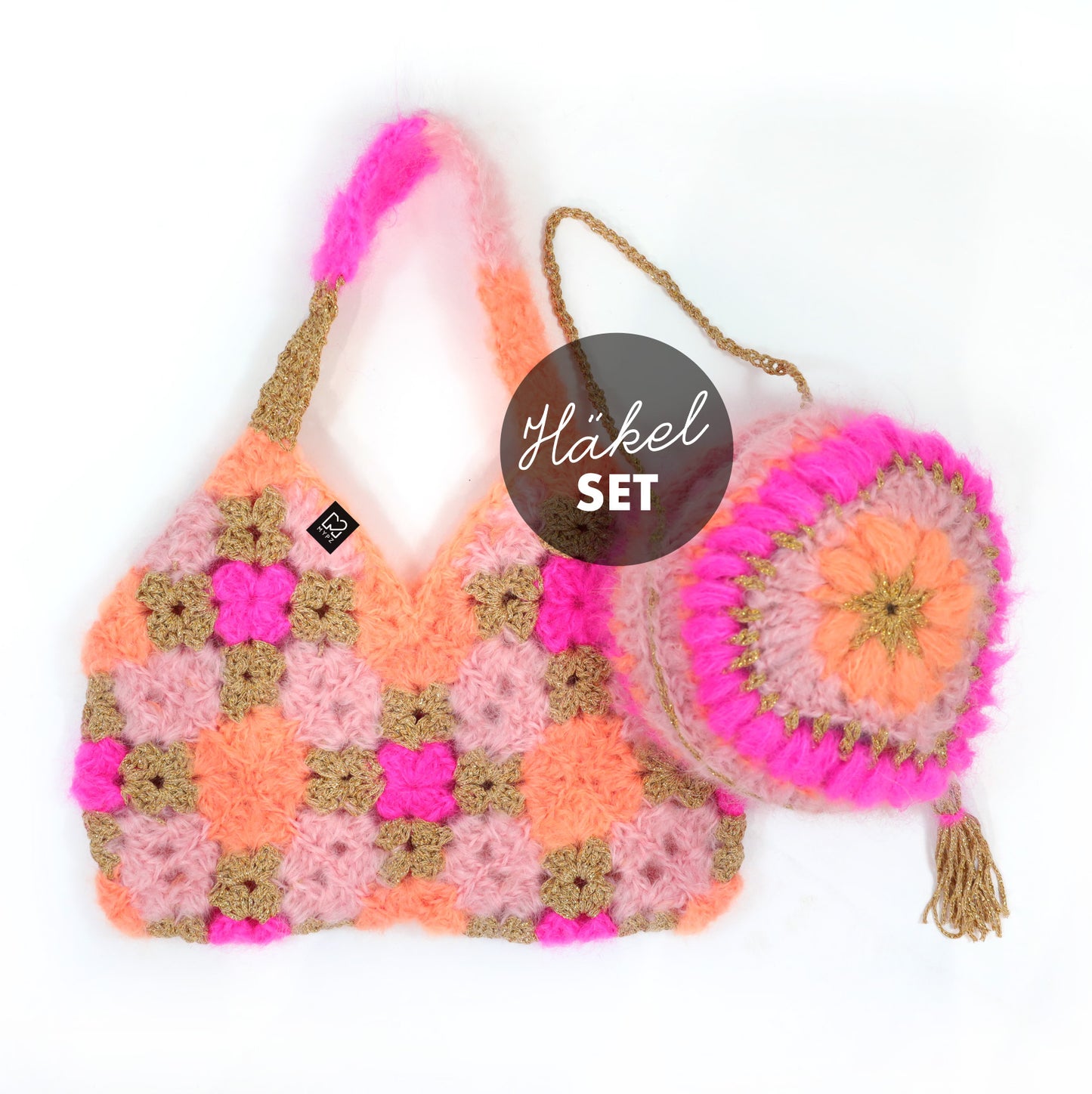 Kit de crochet - Sac cœur MYPZ + Sac diamants (ENG-NL-DE-FR-ES)
