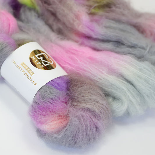 MYPZ Chunky kidmohair Dk – handgeverfd BlaBla