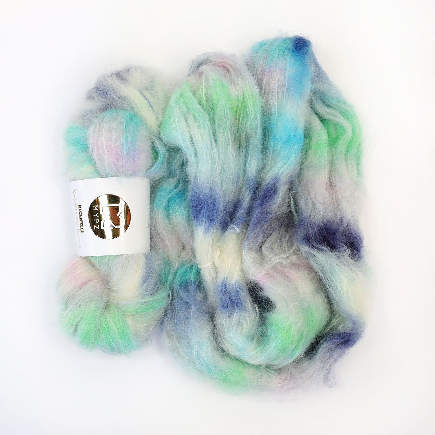 MYPZ Chunky kidmohair DK – handgeverfd Blue Lagoon