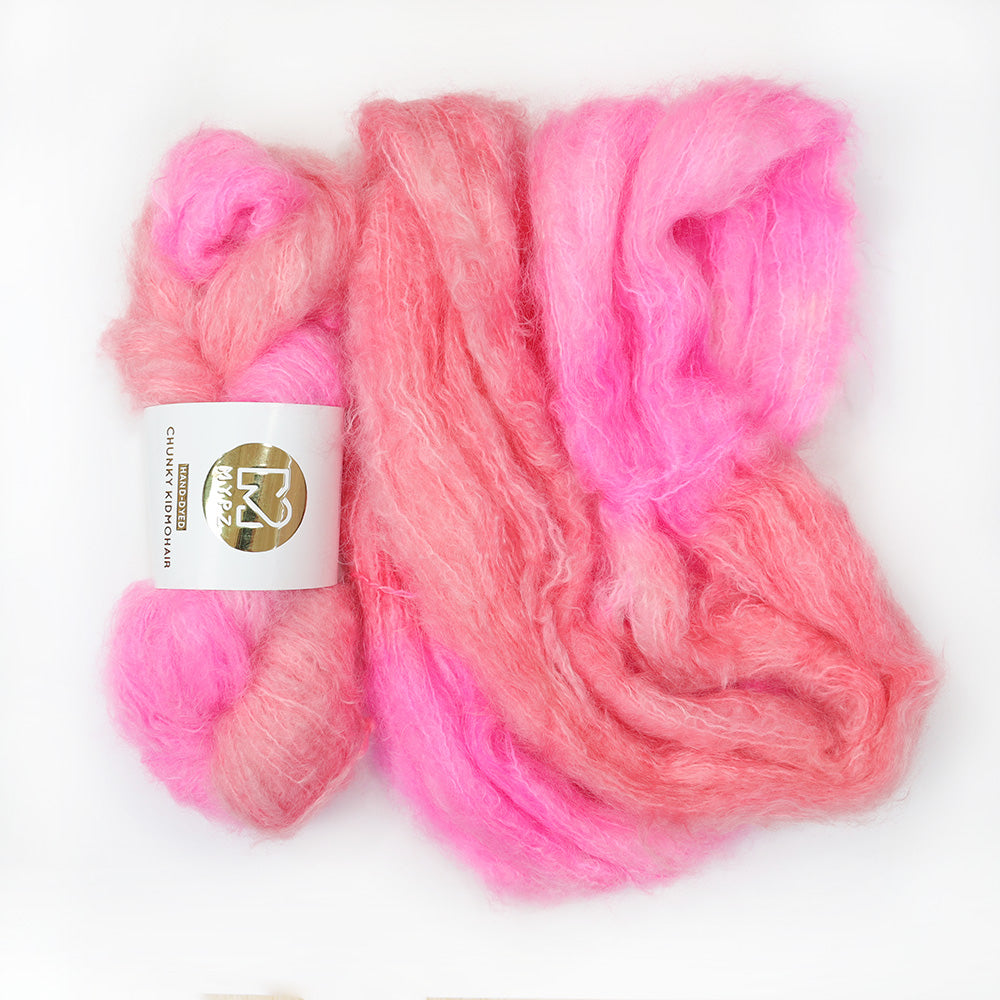 MYPZ Chunky kidmohair – hand-dyed Karma Ultra Light