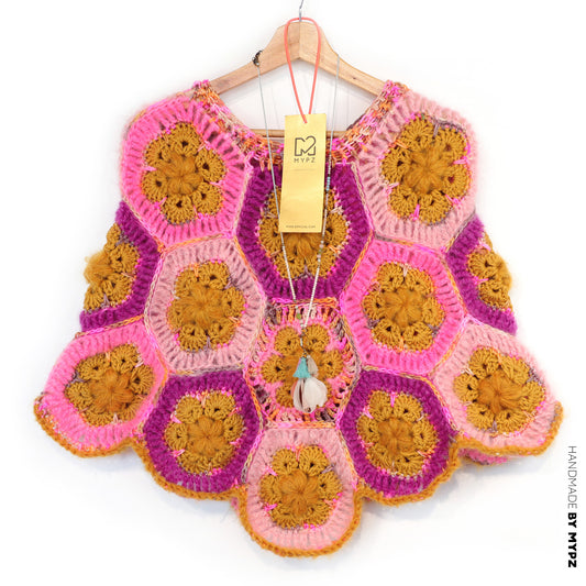 Haakpakket - MYPZ Poncho Pecan (ENG-DE-NL-ES-FR-IT-DA-SV-NO)