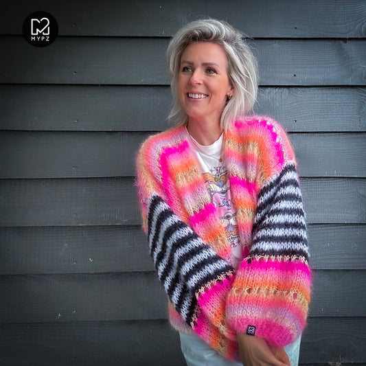 Knit pattern – MYPZ Light Mohair Cardigan Pink Magic No10 (ENG-NL-DE)