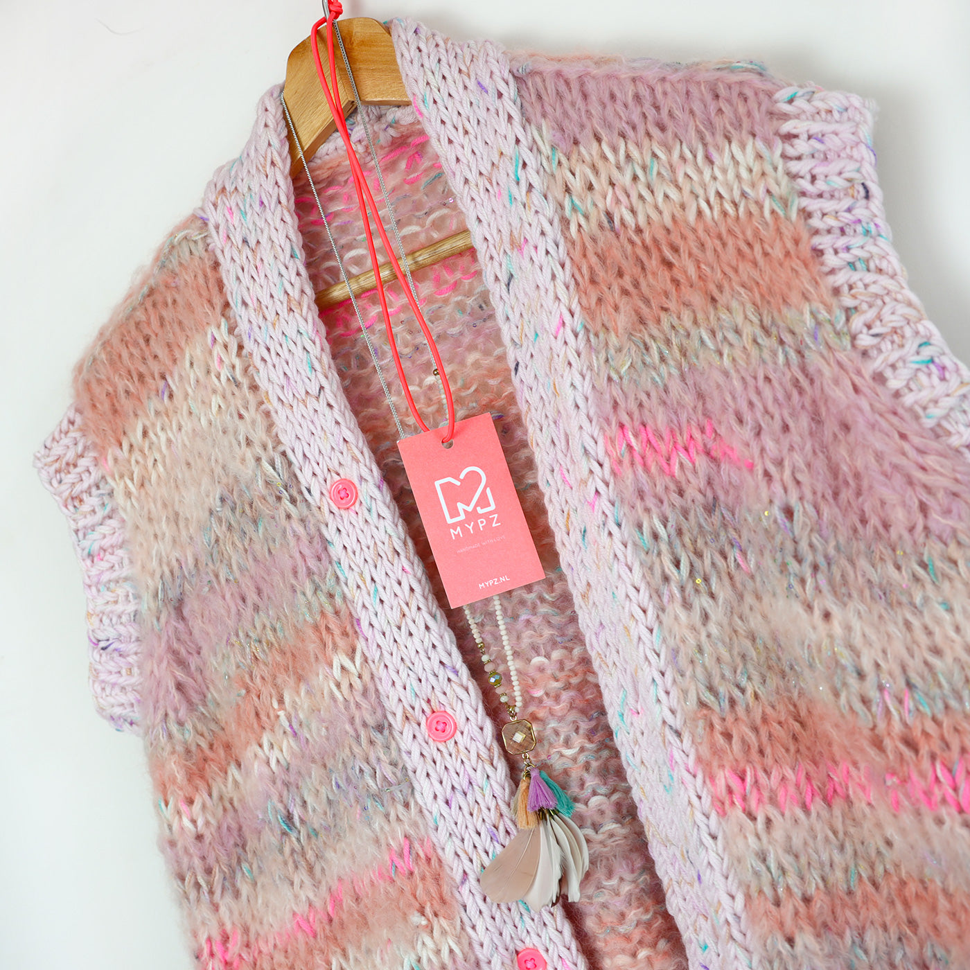 Breipakket – Chunky Bodywarmer Mauve No.12 (ENG-NL)