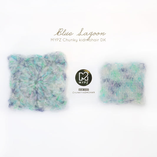 MYPZ Chunky kidmohair DK – handgeverfd Blue Lagoon