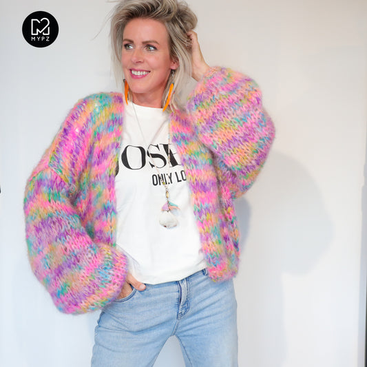 MYPZ Short Chunky Mohair Cardigan Maia