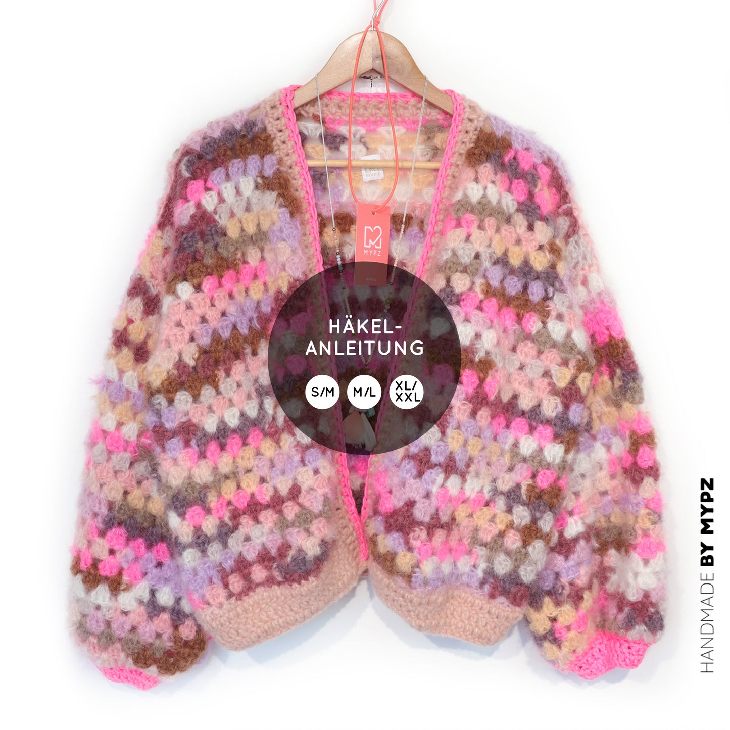 Haakpatroon - MYPZ Mohair vest Pastel Bloom (ENG-NL-DE)