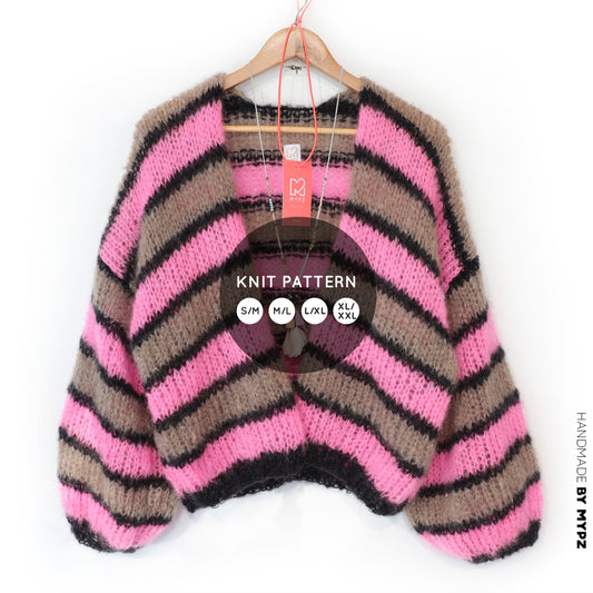 Breipatroon – MYPZ kort Light Mohair vest Zumy No10 (ENG-NL-DE)