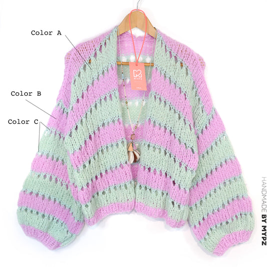 Ontwerp je eigen kit – Breipakket MYPZ Alpaca Cloud cardigan No.10