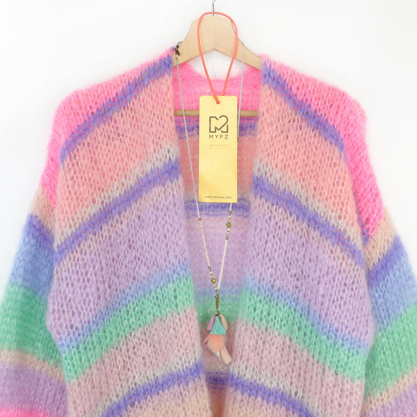 Breipakket – MYPZ Basic Light Mohair vest Blaze & Berry No10 (ENG-NL-DE)