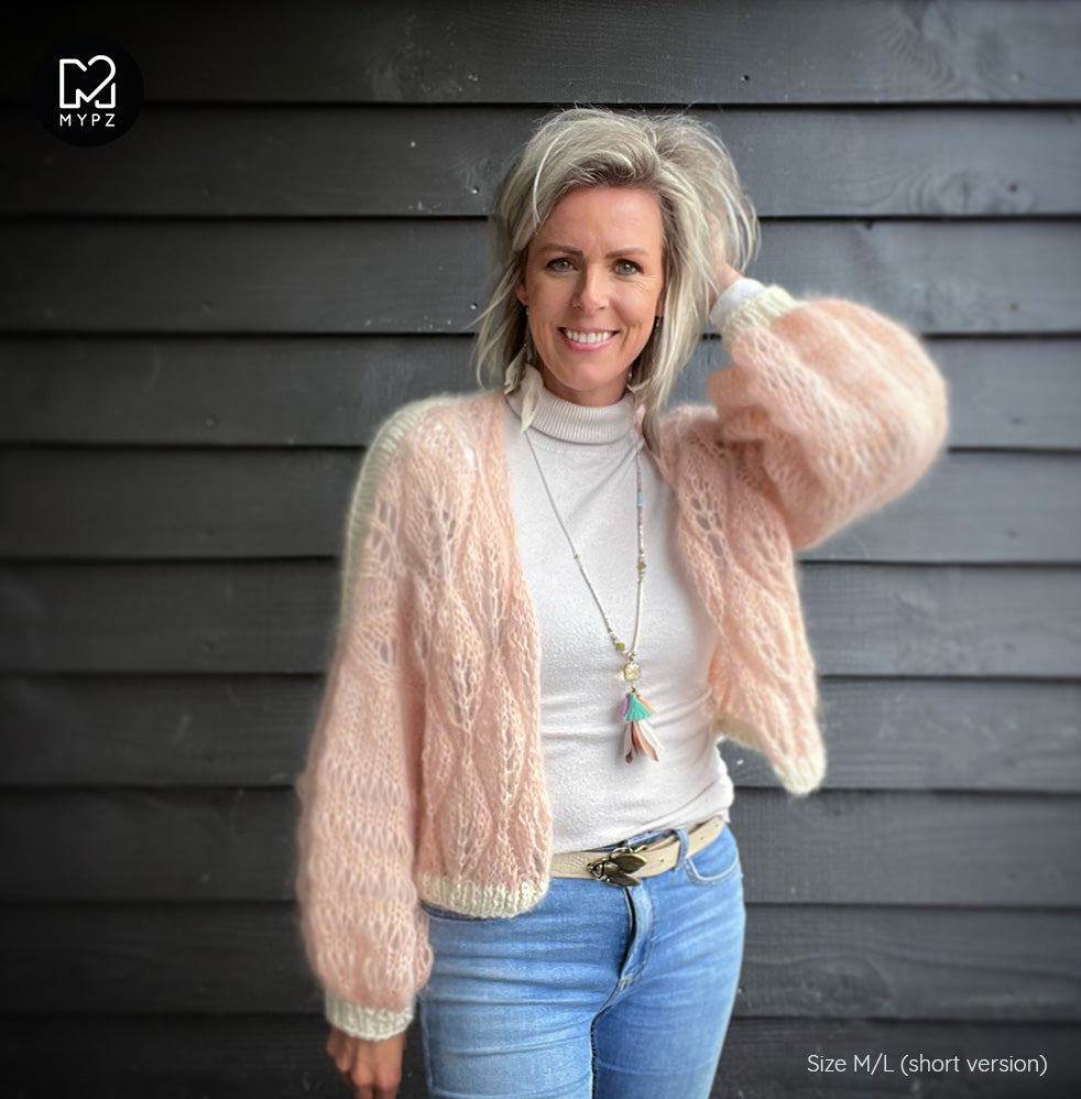 Breipakket – MYPZ Light Mohair Cardigan Leaves No9 (ENG-NL)
