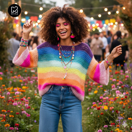 Crochet pattern – MYPZ crochet rainbow top (ENG-NL-DE)