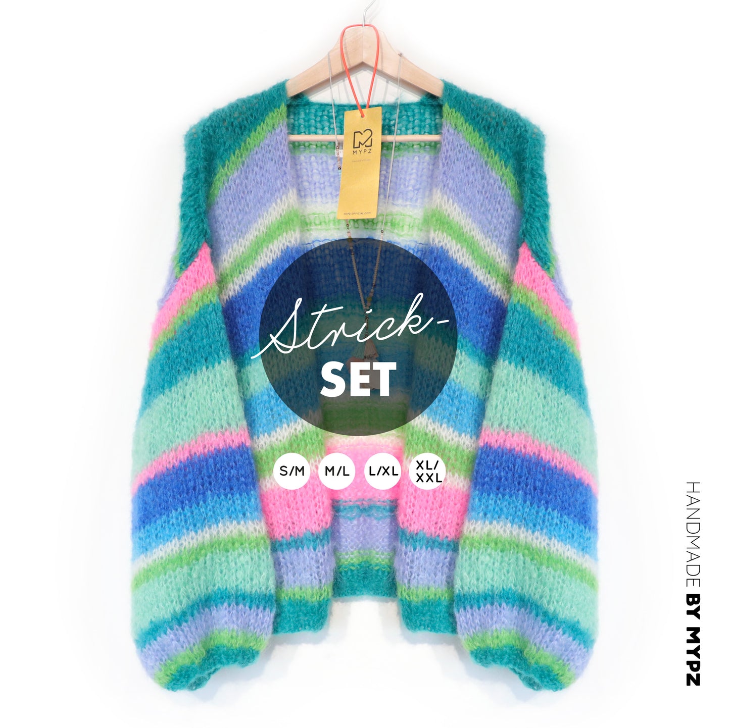 Breipakket – MYPZ Basic Light Mohair Cardigan Shamrock No10 (ENG-NL-DE)