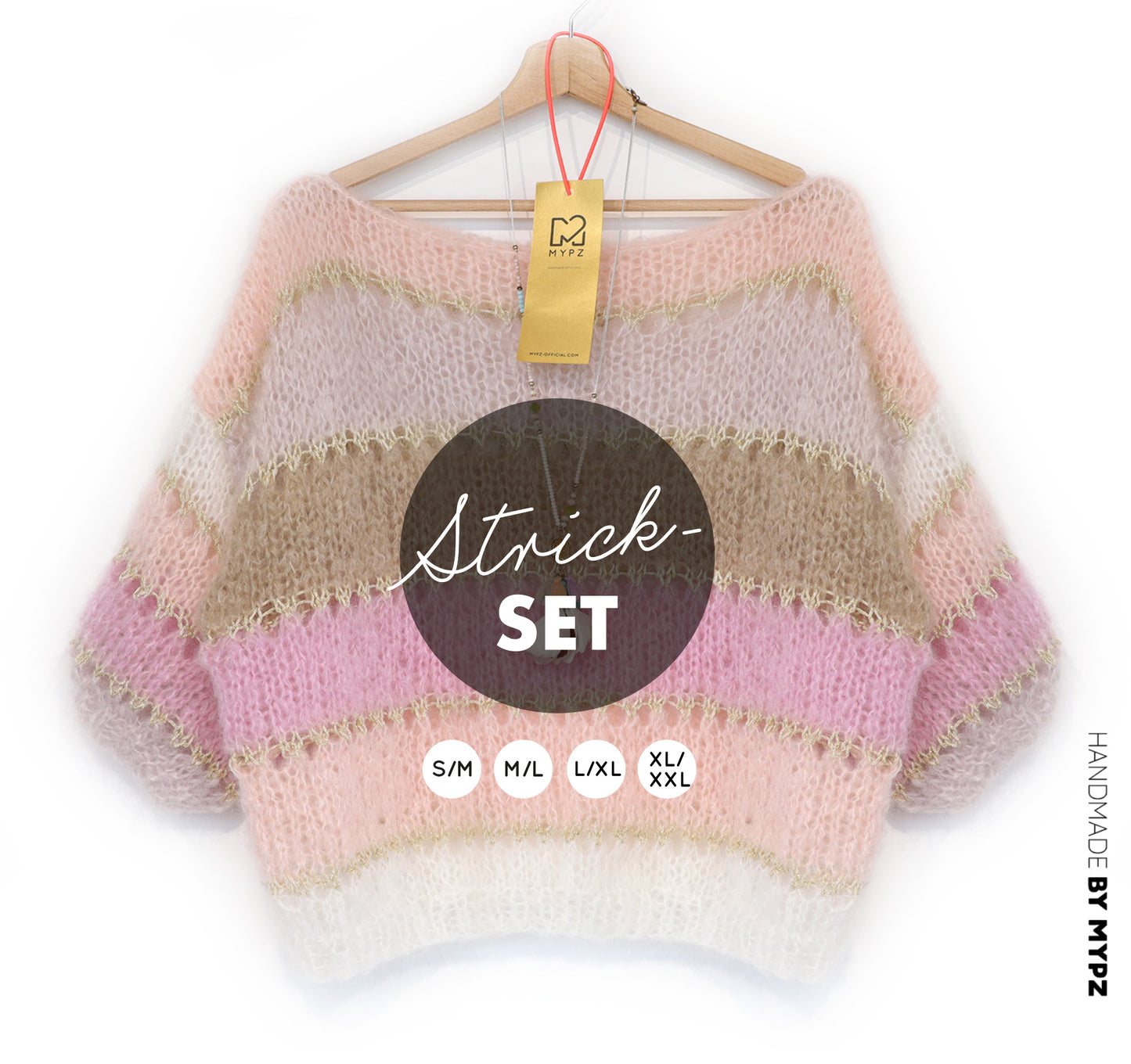 Kit de tricot – MYPZ Basic Light Mohair Top Beige No10 (ENG-NL-DE-FR)