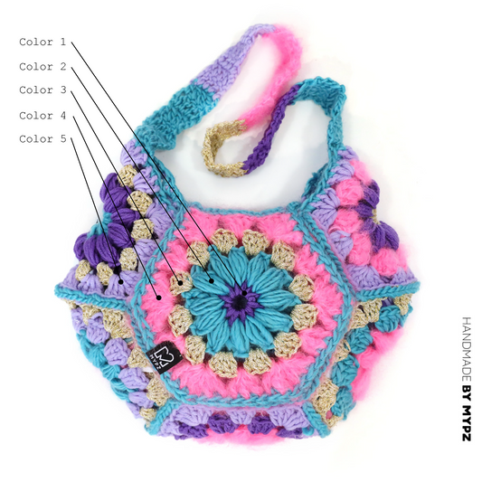 Ontwerp je eigen kit - MYPZ hexagon bag Pacha (ENG-NL-DE)