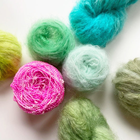 MYPZ Chunky kidmohair DK – handgeverfd Caribbean