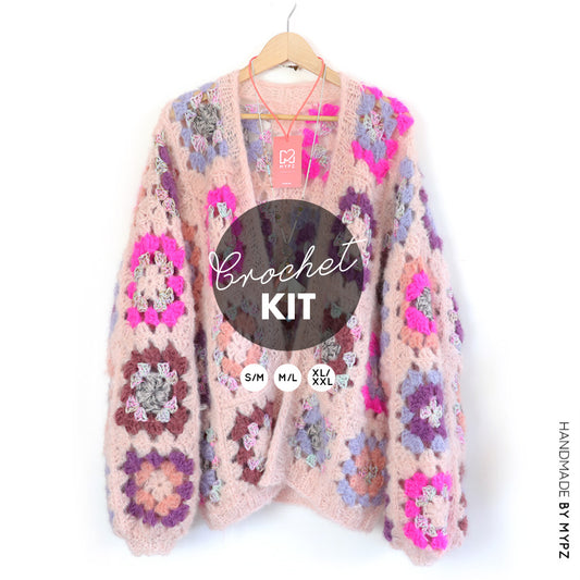 Haakpakket - MYPZ Granny square bomber vest Rosalie (ENG-NL)