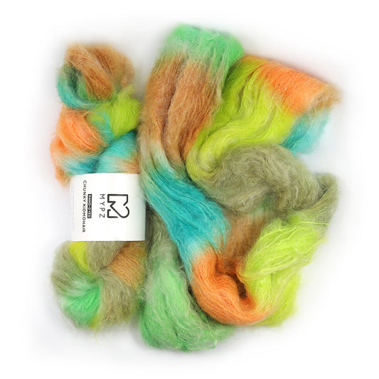 MYPZ Chunky kidmohair ā hand-dyed Green Love
