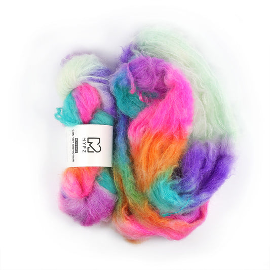 MYPZ Chunky kidmohair ā hand-dyed Ibiza