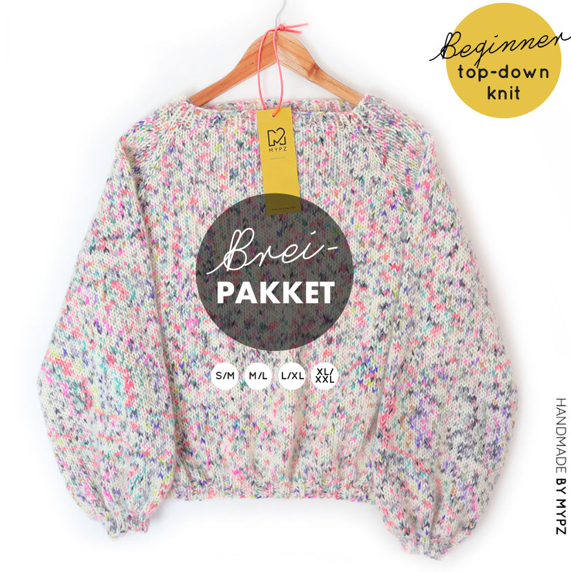 Breipakket – MYPZ top-down trui Fusion No6 - Beginner (ENG-NL)