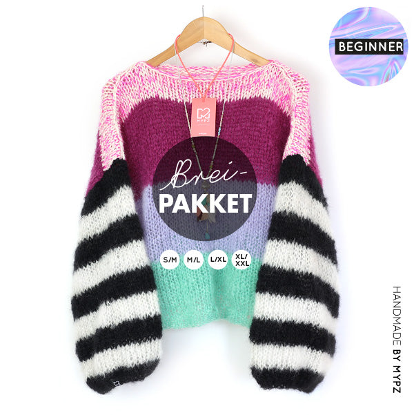 Breipakket – MYPZ Basic Light Mohair trui Coco no10 (ENG-NL)