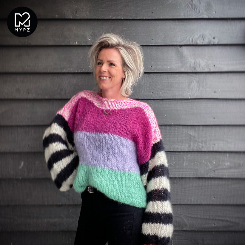 Breipakket – MYPZ Basic Light Mohair trui Coco no10 (ENG-NL)
