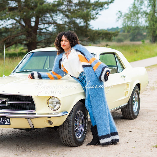 Breipakket – MYPZ Long Light Mohair Cardigan Cool Blue No10 (ENG-NL)