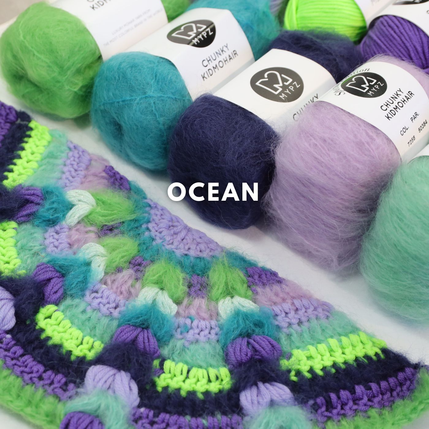 Kit de crochet - MYPZ châle bohème (ENG-NL-DE-FR-ES)