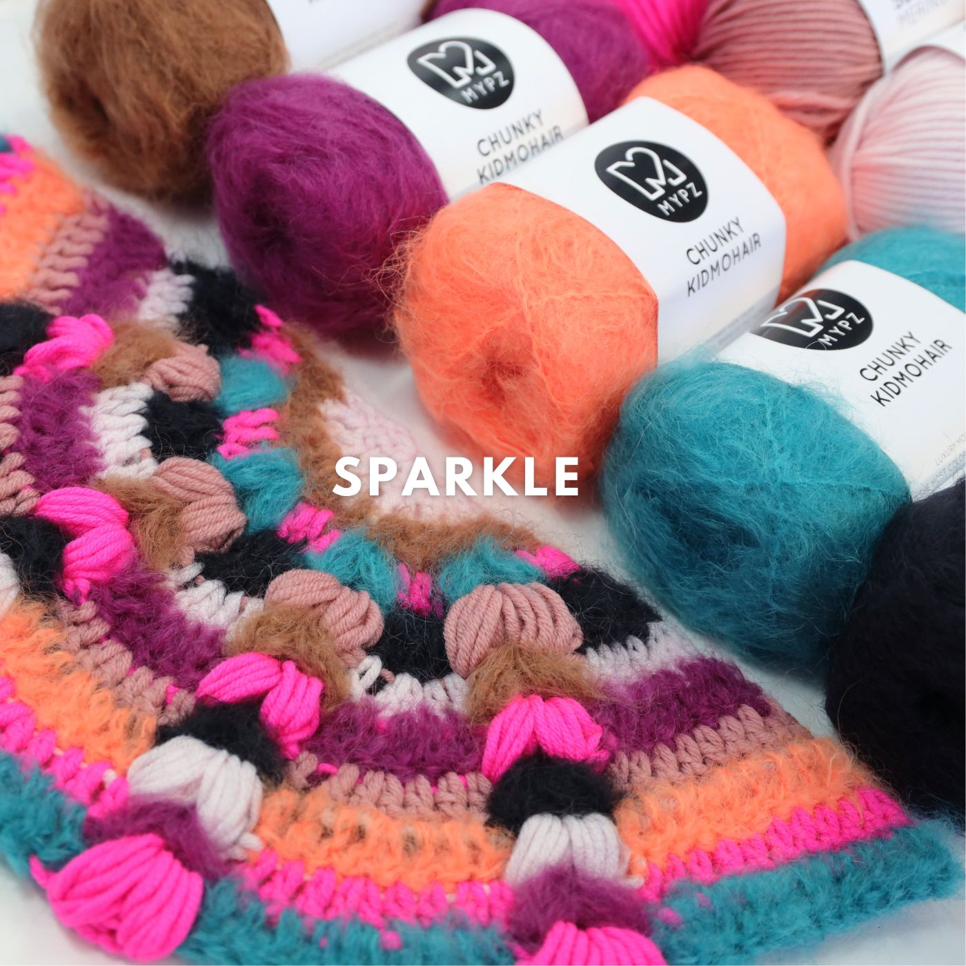 Kit de crochet - MYPZ châle bohème (ENG-NL-DE-FR-ES)