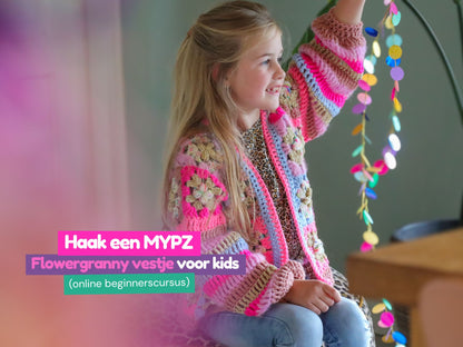 Online haakcursus: Haak een kids flowergranny vestje voor beginners