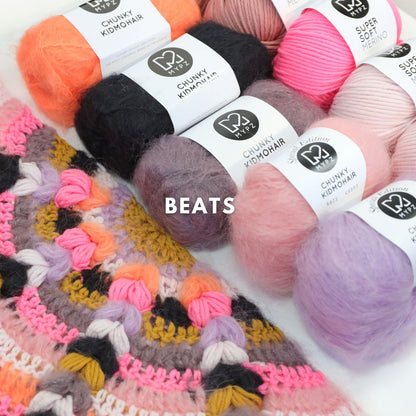 Kit de crochet - MYPZ châle bohème (ENG-NL-DE-FR-ES)