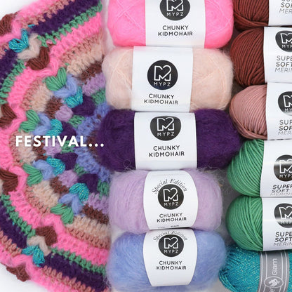 Haakpatroon - MYPZ Boho omslagdoek (ENG-NL-DE-FR-ES)