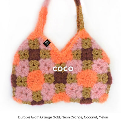 Crochet kit - MYPZ Heart bag + Diamonds bag (ENG-NL-DE-FR-ES)