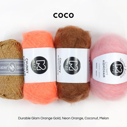 Crochet kit - MYPZ Heart bag + Diamonds bag (ENG-NL-DE-FR-ES)