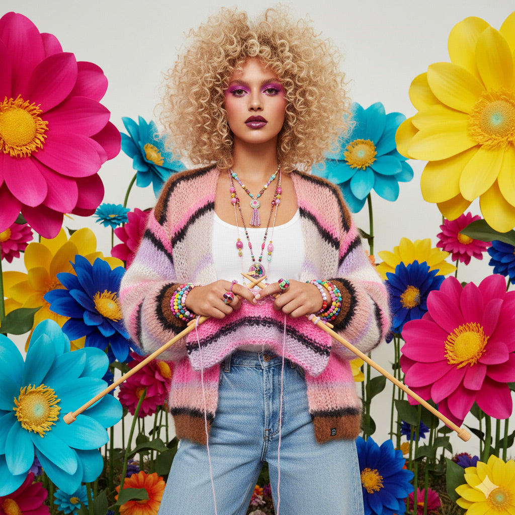 Knitting kit – MYPZ Basic Light Mohair Cardigan Jeanie No10 (ENG-NL-DE)