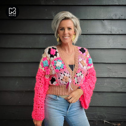 Crochet kit - 3D Flower Top Glory (ENG-NL)