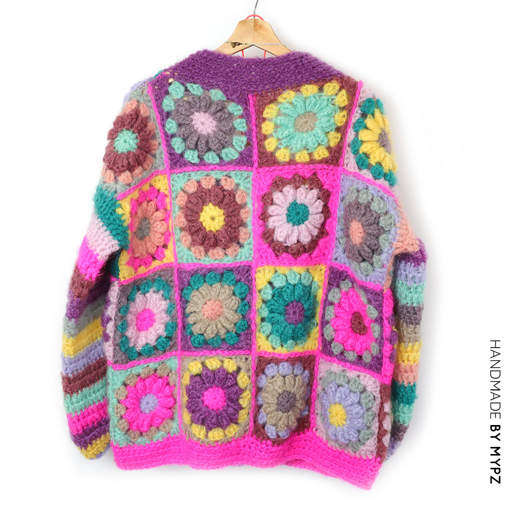 Crochet pattern - MYPZ 3D Granny Cardigan Sunflower (ENG-NL)