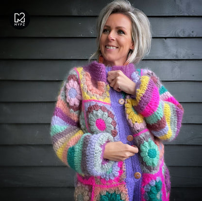 Haakpatroon - MYPZ 3D Granny Vest Sunflower (ENG-NL)