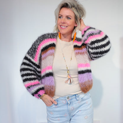 Breipakket – Kort Chunky Mohair Vest Alex No.12 (ENG-NL-DE)