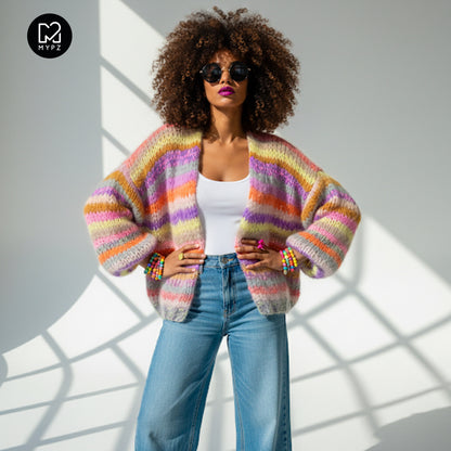 Knitting Kit – MYPZ Short Chunky Mohair Cardigan Wow! No.15 (ENG-NL)