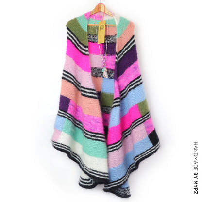 Knitting pattern - Big Cosy Cuddle Mohair Shawl No6 (ENG-NL)