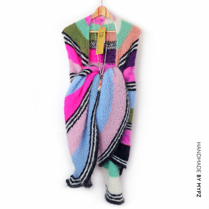 Knitting pattern - Big Cosy Cuddle Mohair Shawl No6 (ENG-NL)