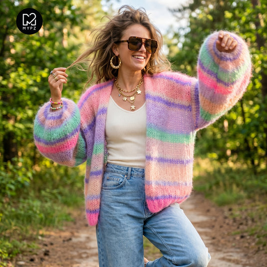 Breipakket – MYPZ Basic Light Mohair vest Blaze & Berry No10 (ENG-NL-DE)