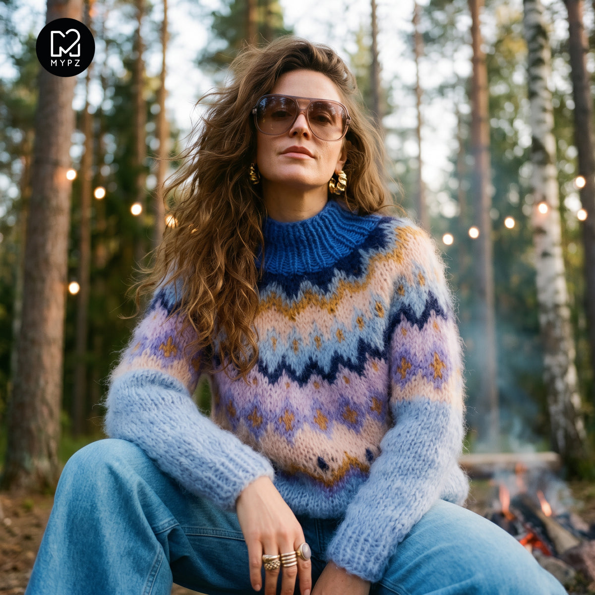 Knitting Kit – MYPZ Chunky Topdown Mohair Pullover Blueberry No.12 (ENG-DE-NL-ES-FR-IT-DA-SV-NO)