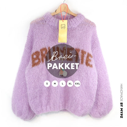 Breipakket – MYPZ Light Mohair trui Brunette No8 (ENG-DE-NL)