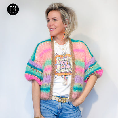 Knit pattern – MYPZ Light Mohair Cardigan Faby No10 (ENG-NL-DE)