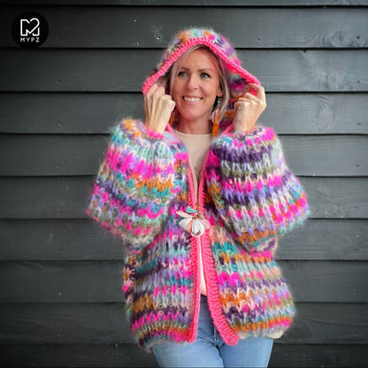 Breipakket – MYPZ Chunky Mohair Rib Vest Confetti No.12 (ENG-NL)