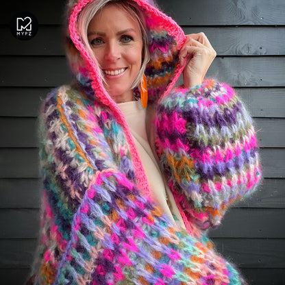 Breipakket – MYPZ Chunky Mohair Rib Vest Confetti No.12 (ENG-NL)